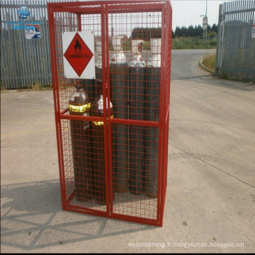 10x bouteille de gaz pleine grandeur soudée cage de stockage de sécurité